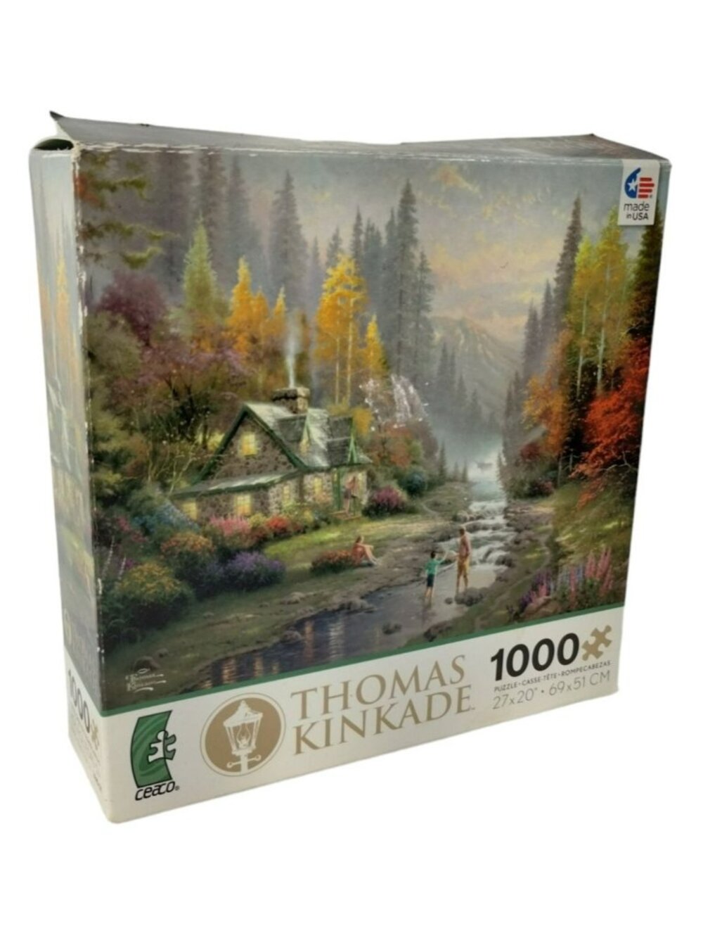 Ceaco Thomas Kinkade Weekend Retreat 1000 Piece Jigsaw Puzzle Complete